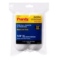 Purdy White Dove Woven Dralon Fabric 4.5 in. W X 1/2 in. Jumbo Mini Paint Roller Cover 2 pk 14G624013